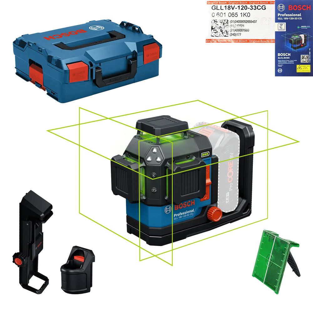Bosch GLL 18V-120-33 CG Line Laser 12V 18V 35m (Bare) Bosch GLL 18V-120-33 CG Line Laser 12V 18V 35m (Bare)